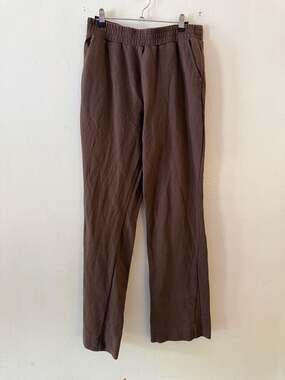nuuds Classic Wide Leg Sweatpants in Espresso Brown